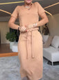 Elegant Slim-fit High-grade Women's Black Fashion Dress